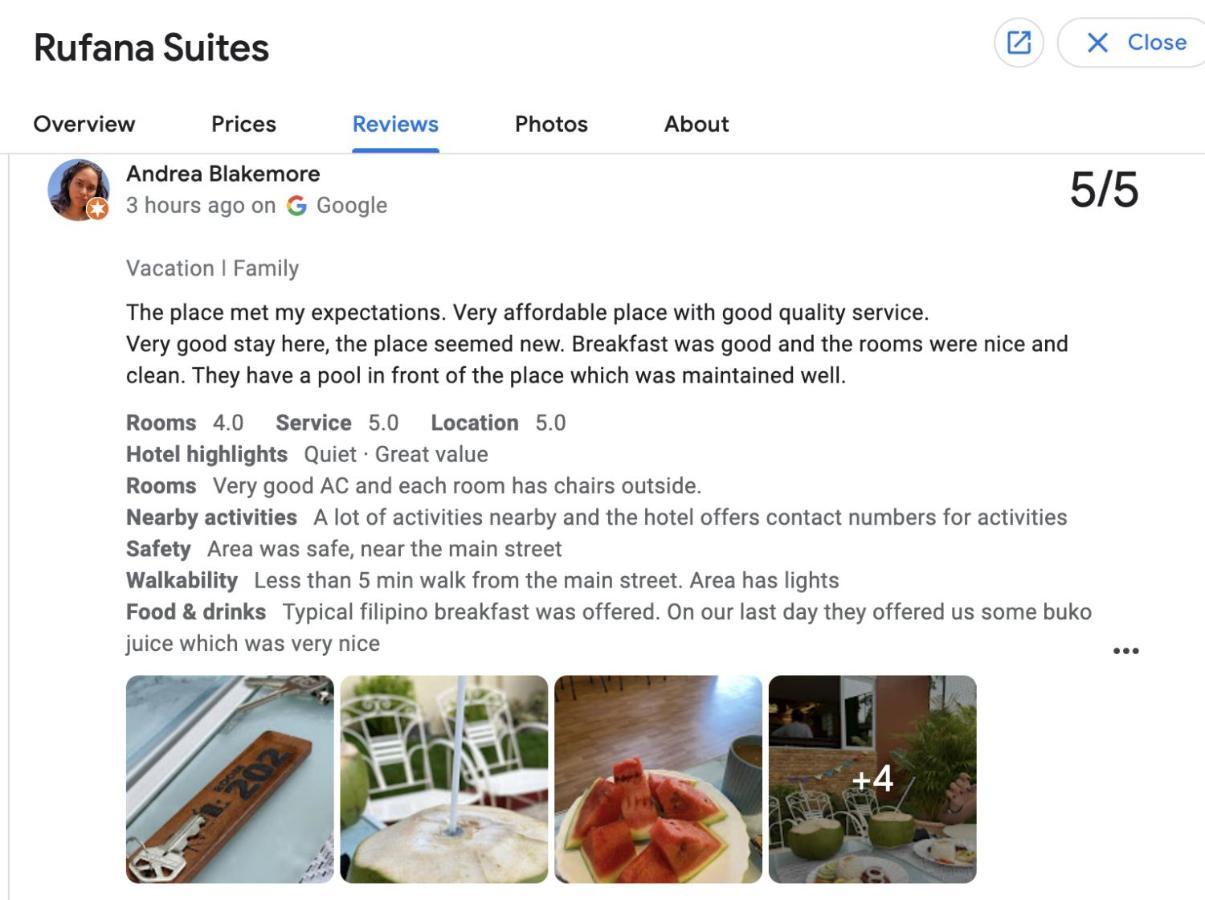 Rufana Suites Moalboal Bagian luar foto